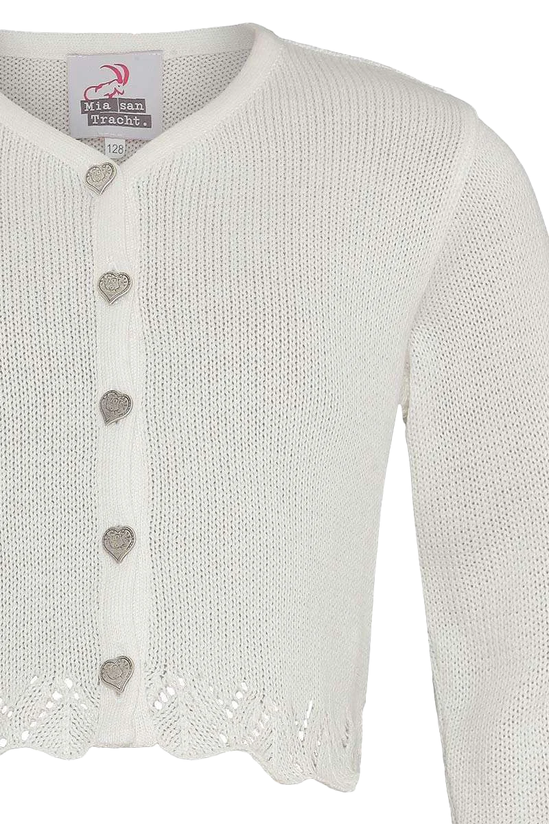 Mädchen Trachten-Strickjacke Dirndljacke