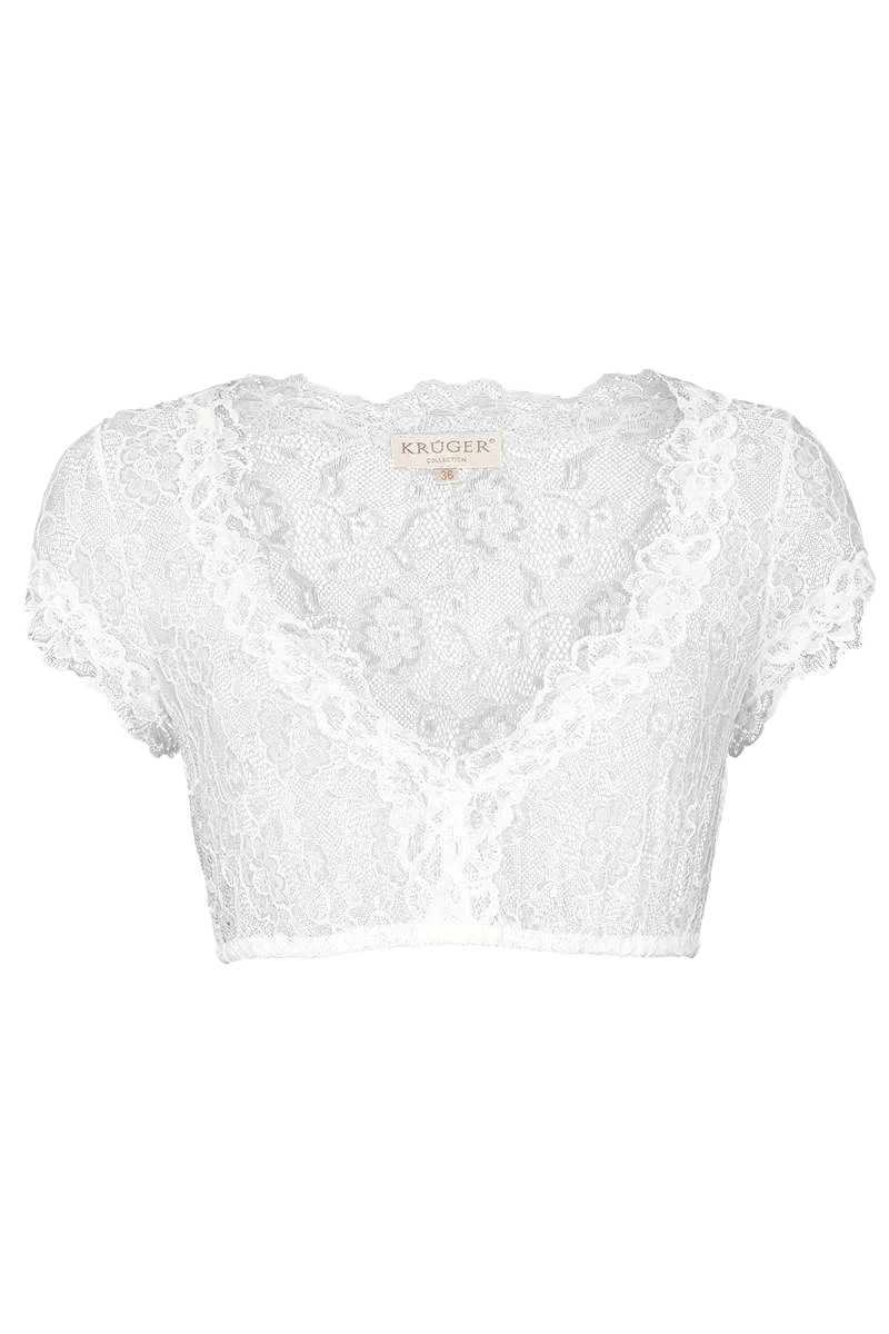 Dirndlbluse aus Spitze kurz
