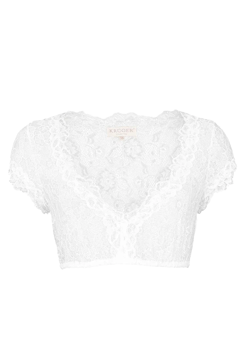 Dirndlbluse aus Spitze kurz