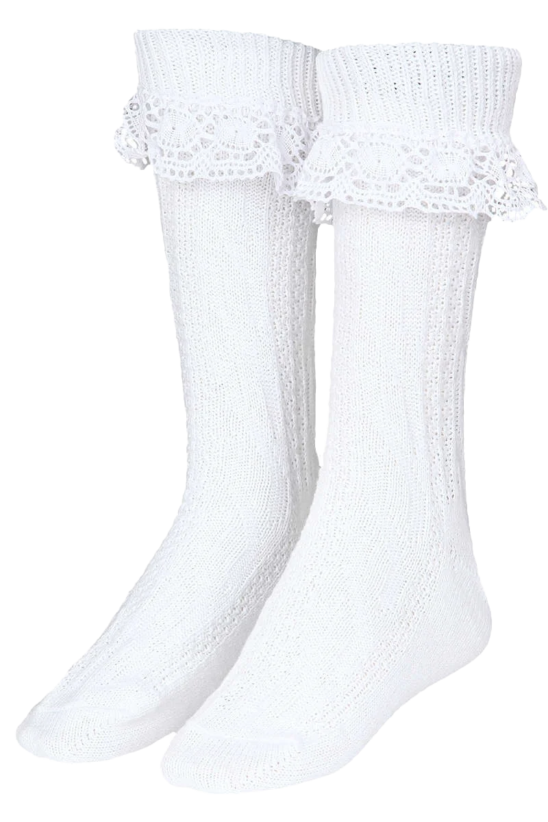 Damen Strumpf mit Spitze