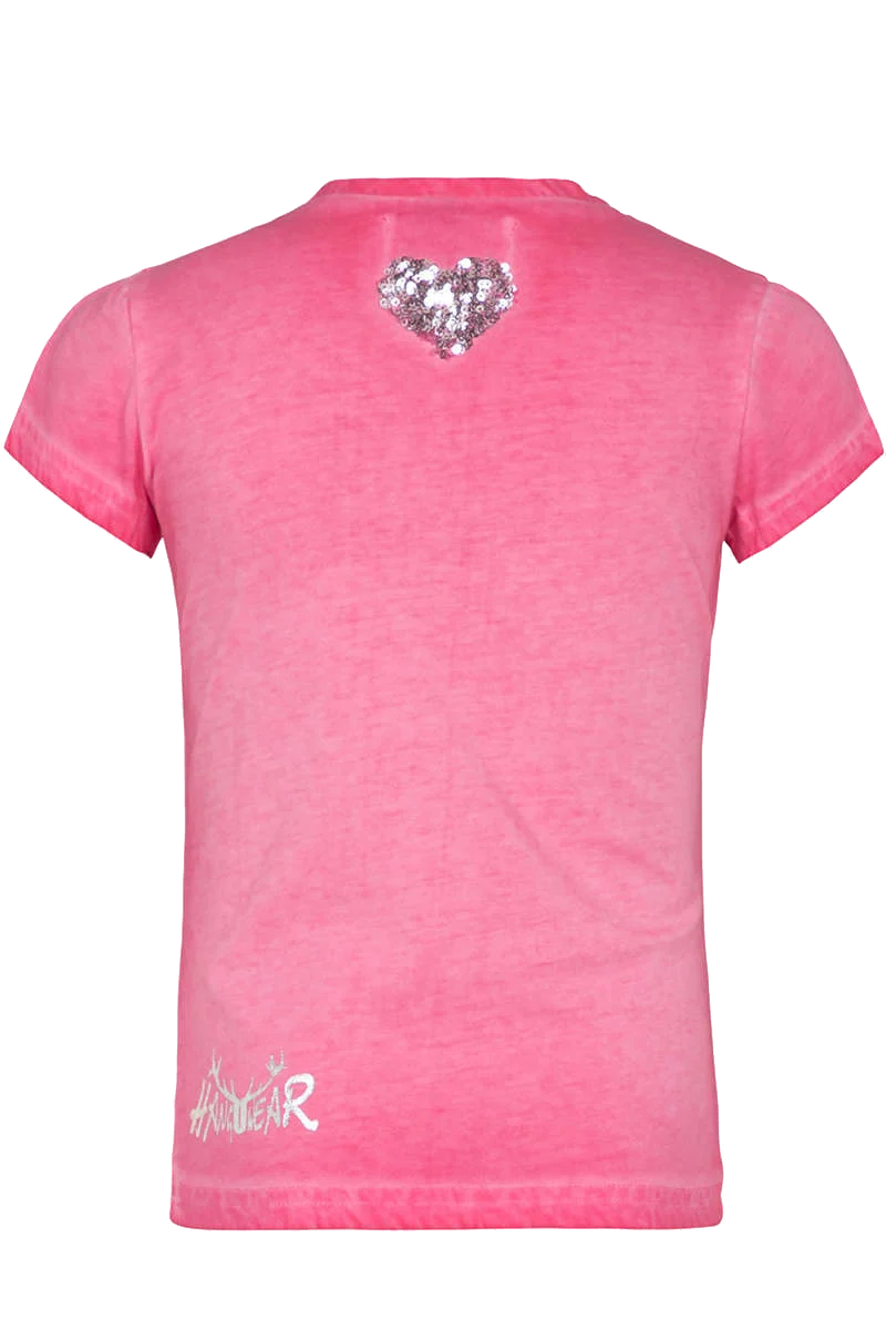Mädchen T-Shirt 'Spazerl' mit Pailetten