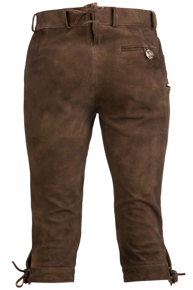Herren Kniebundlederhose