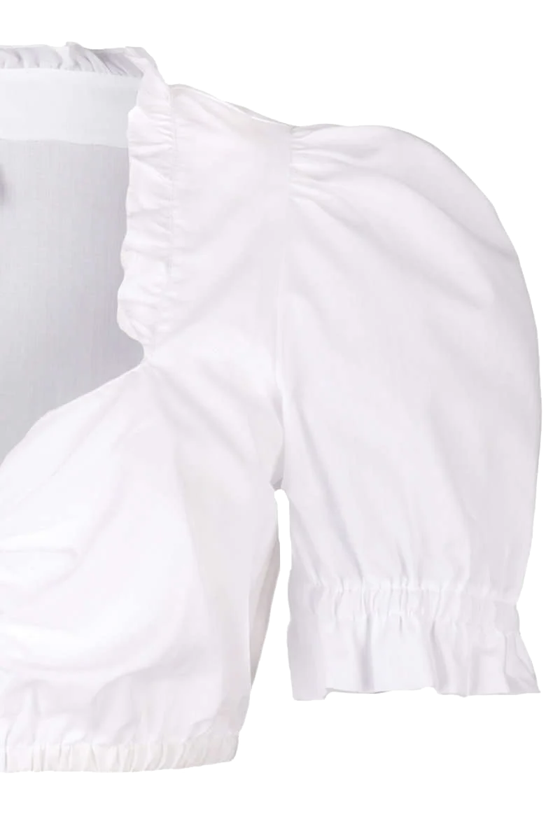 Dirndlbluse mit Puffärmel