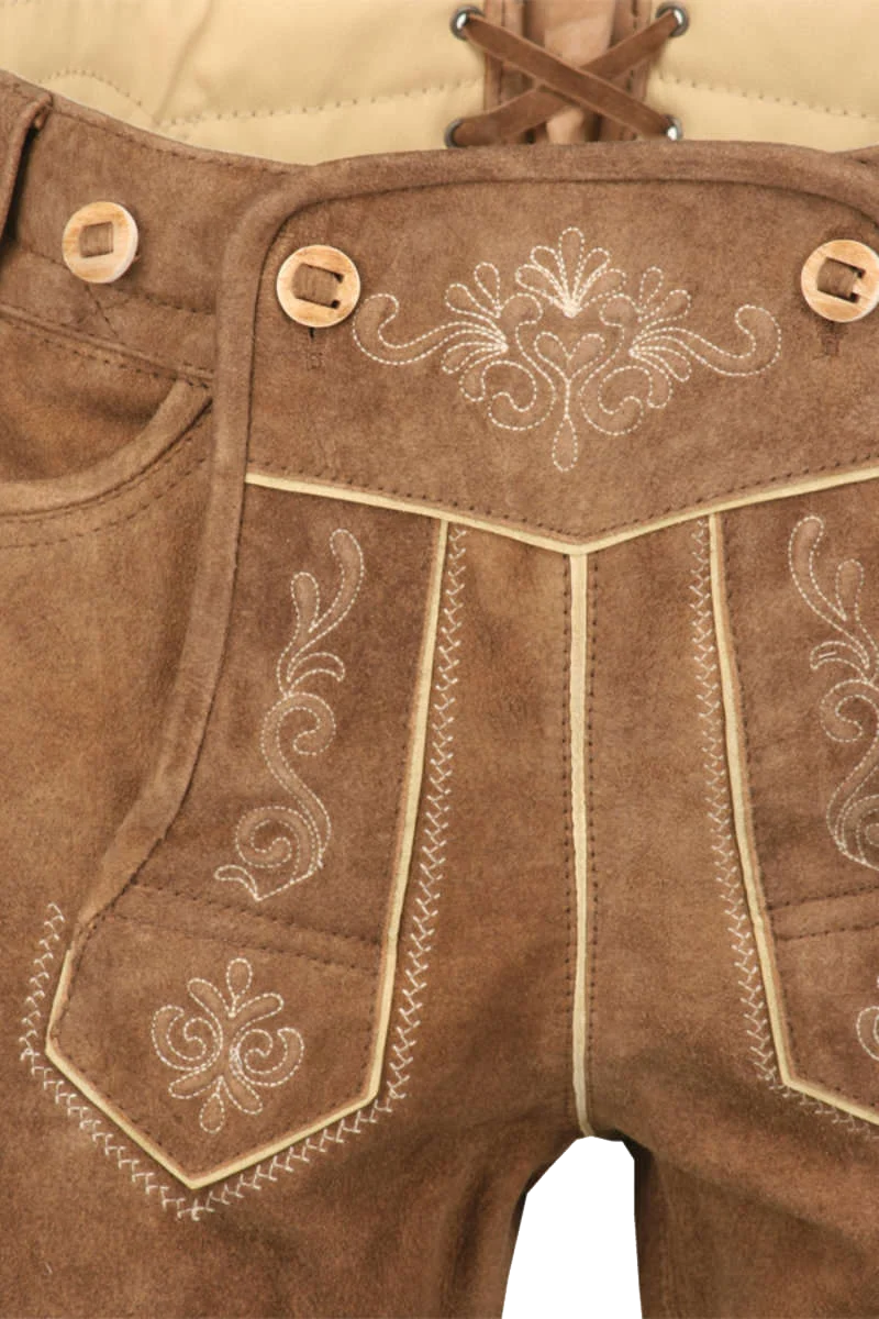 Herren Lederhose Kniebund
