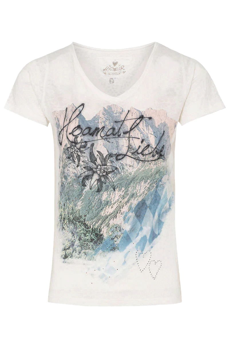 Damen Trachten T-Shirt 'Hoamt Liebe'