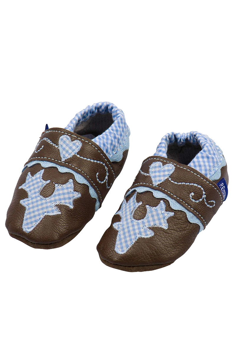 Baby Leder Schuhe mit Hirschkopf