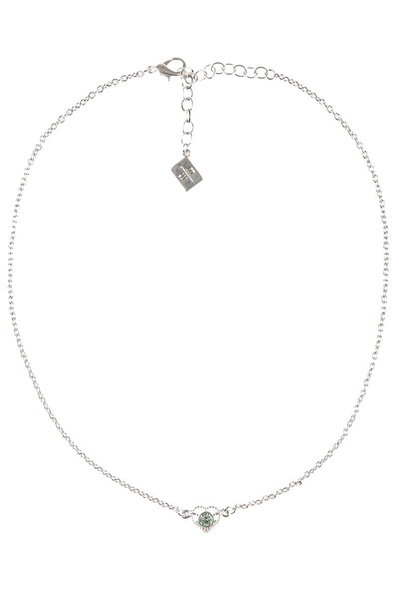 Damen Halskette mit Strass Herz