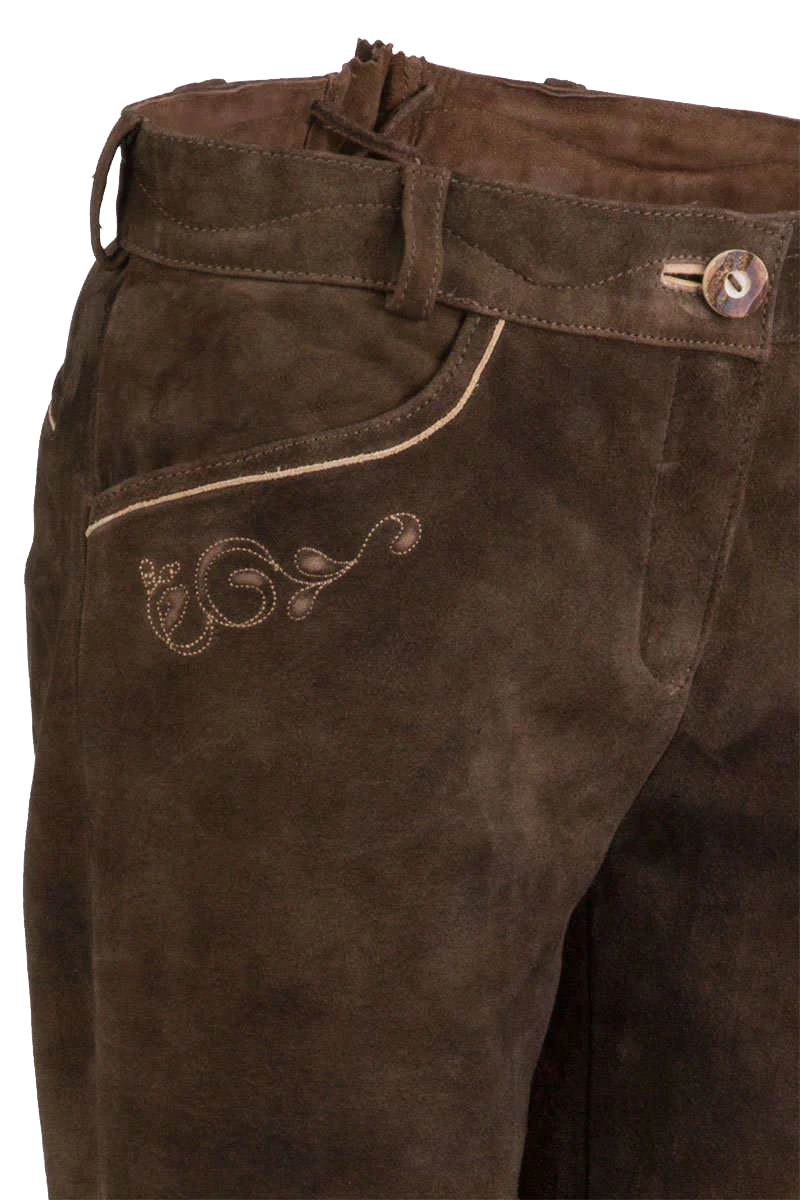 Damen Lederhose lang