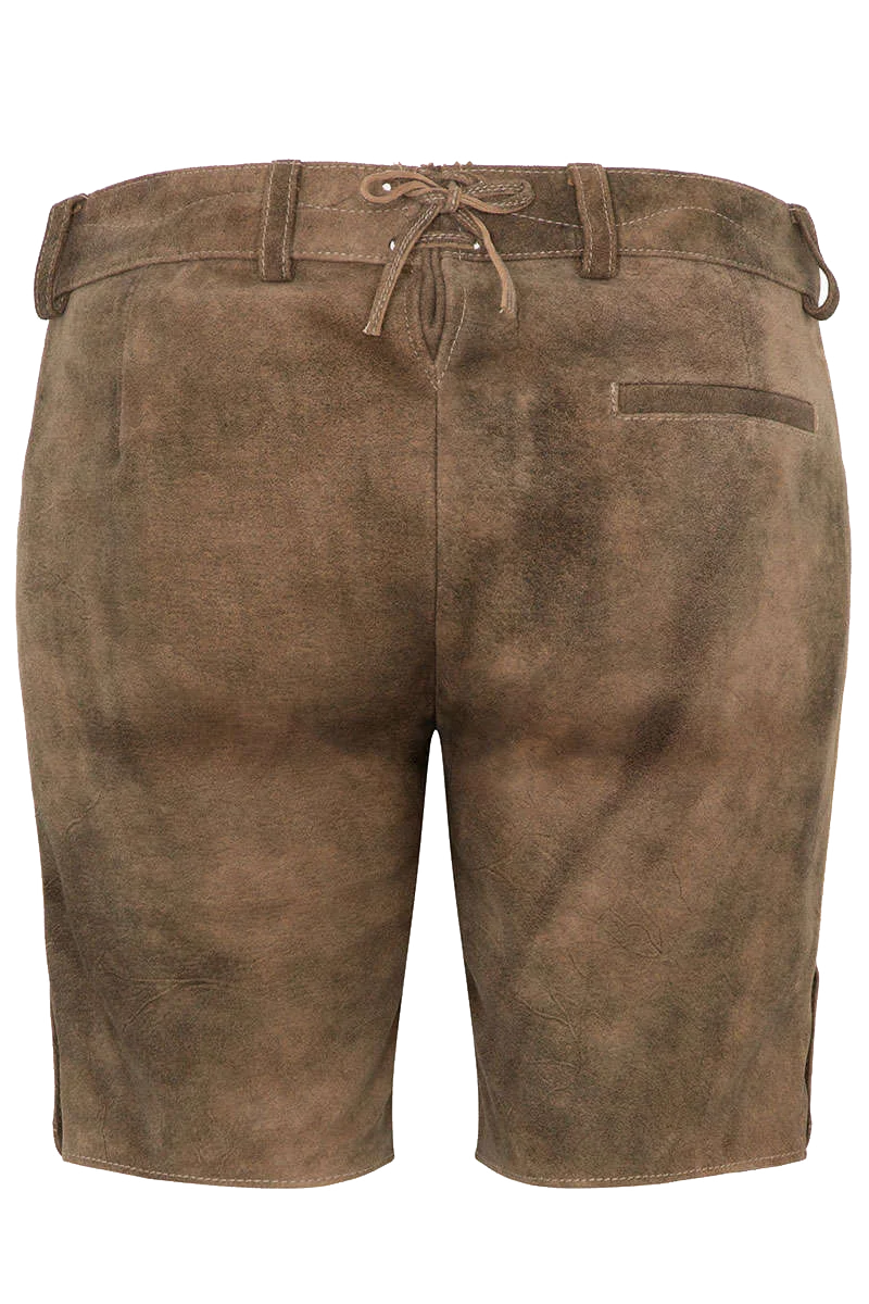 Damen Lederhose kurz Ziegenvelour