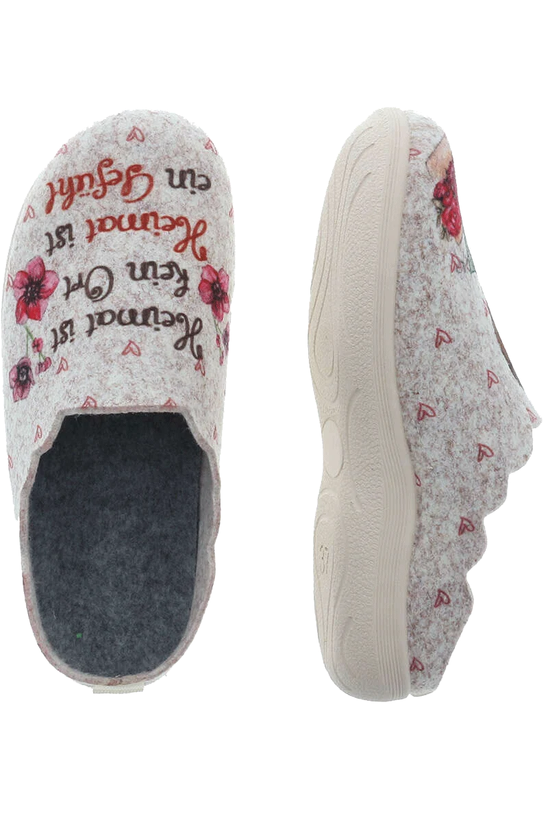 Damen Filzpantoffeln Hauschuhe Dirndl