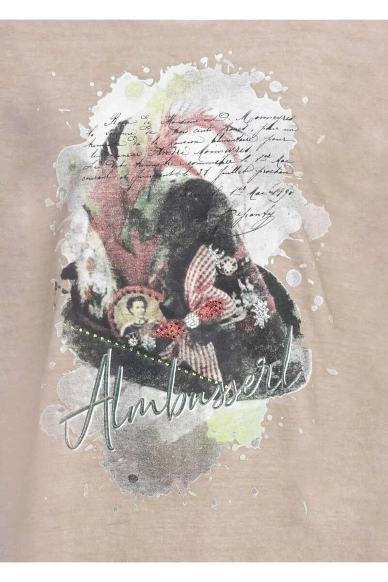 Ärmelloses Damen Trachten Shirt 'Almbusserl'