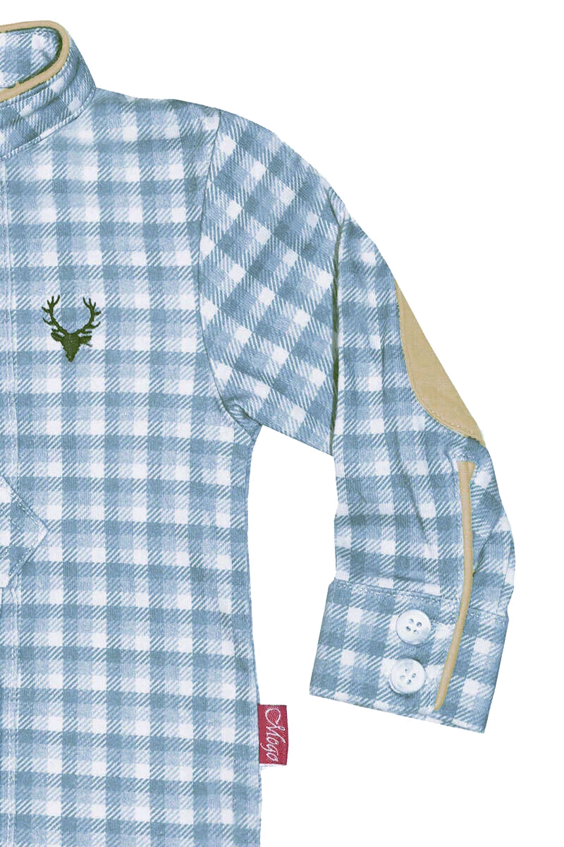 Babybody kariertes Pfoad-Hemd