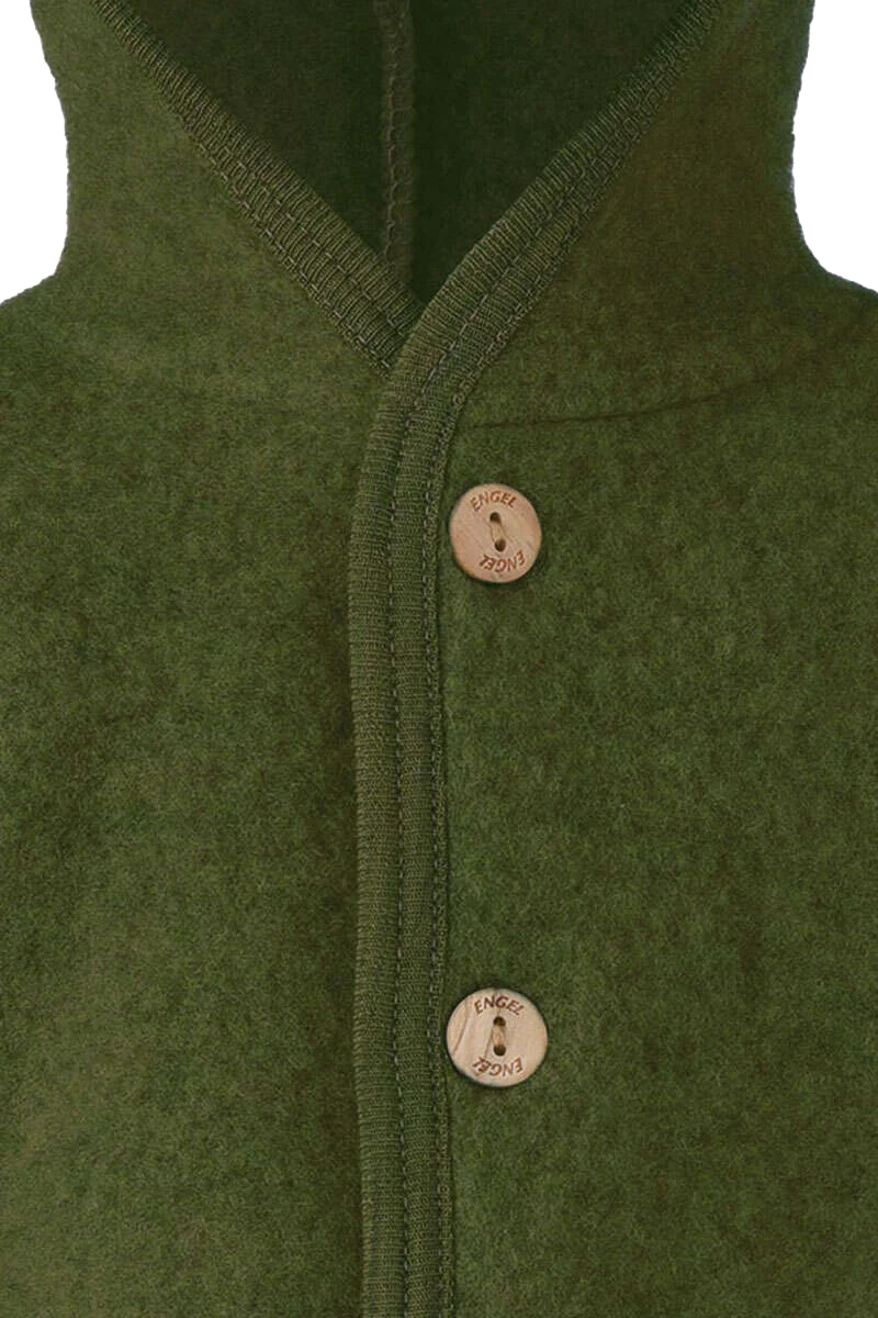 Baby-Wollfleece-Overall mit Kapuze aus Bio Schurwollfleece
