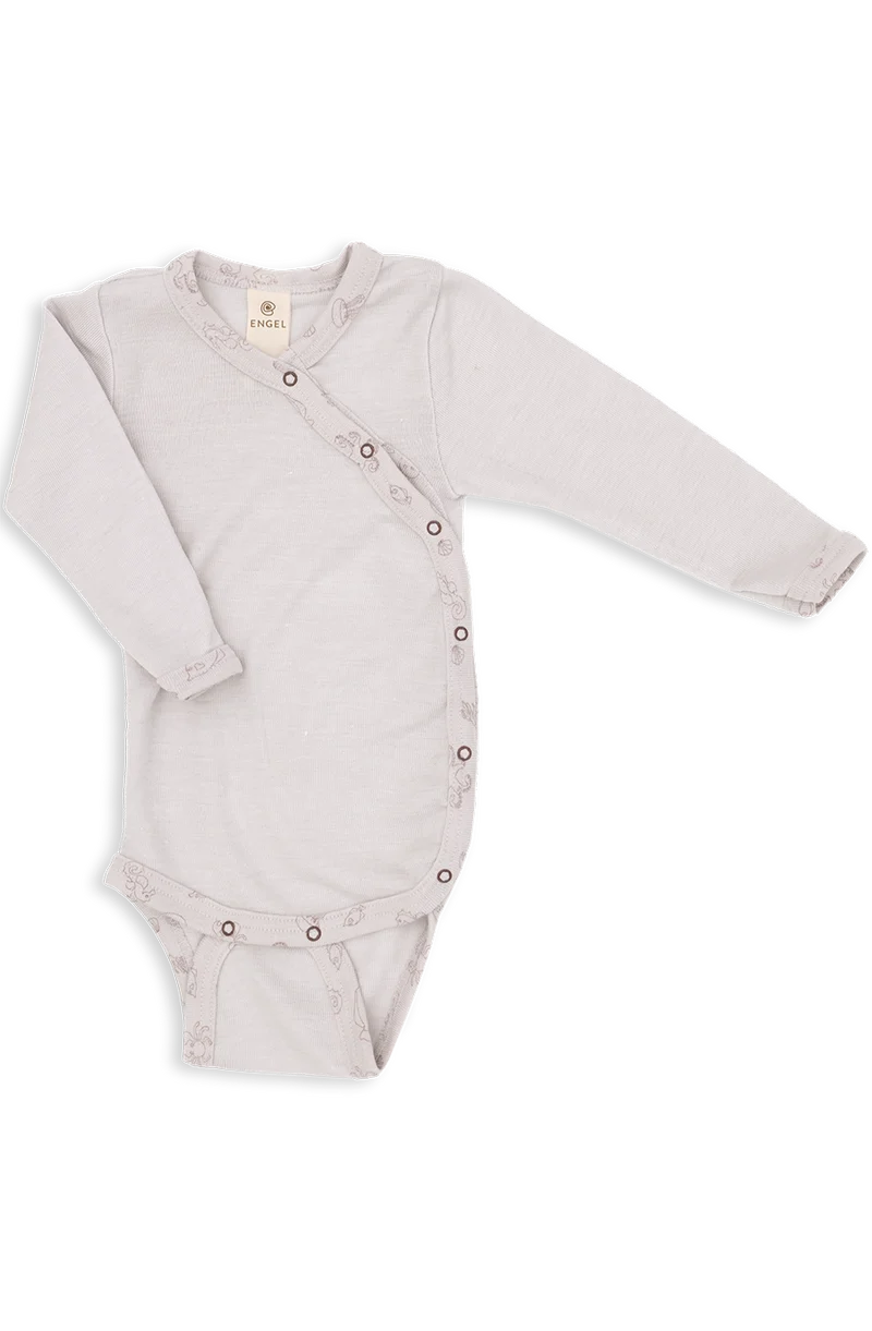 Baby-Wickelbody aus Wolle/Seide