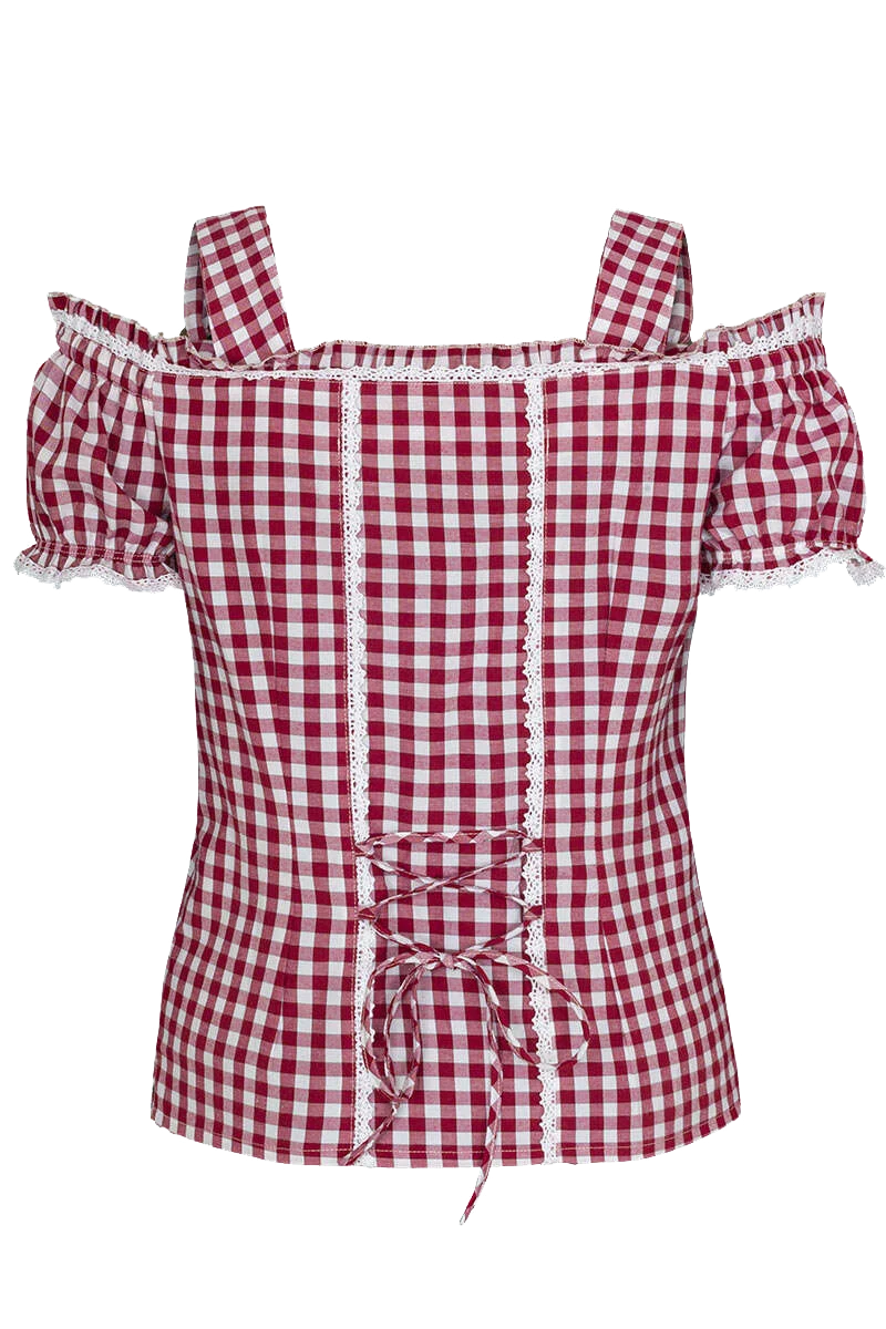 Carmenbluse kariert