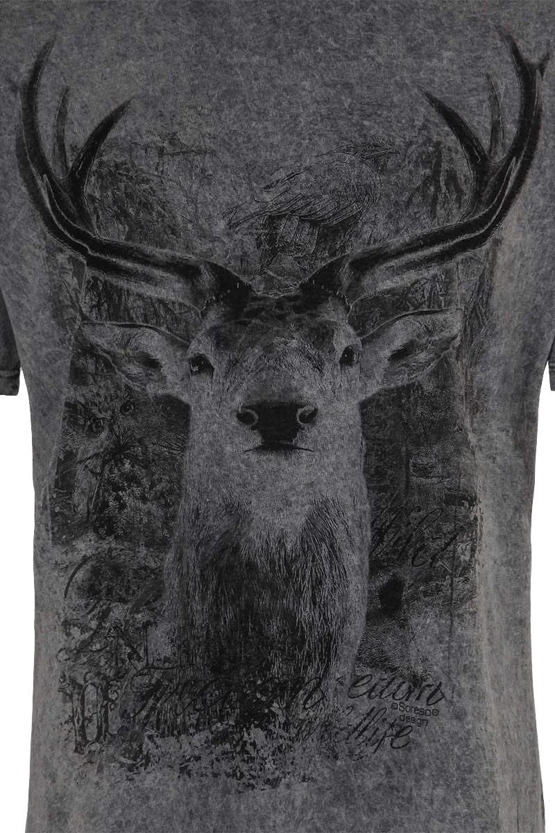 Herren T-Shirt mit Hirsch
