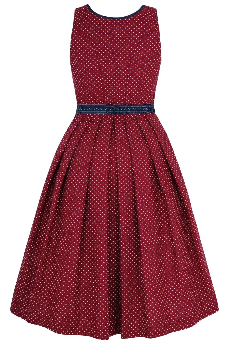 Baumwolldirndl mit Broschen-Schürze