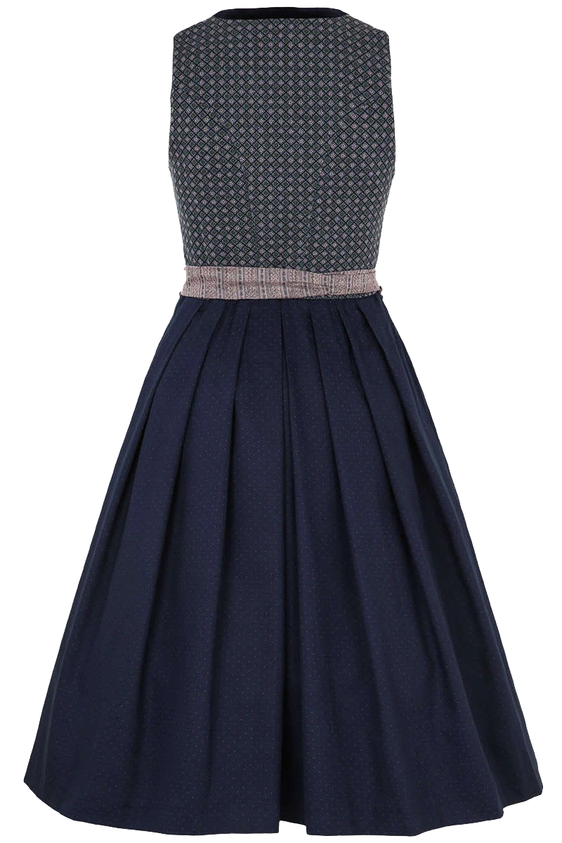 Midi-Dirndl hochgeschlossen Stretch