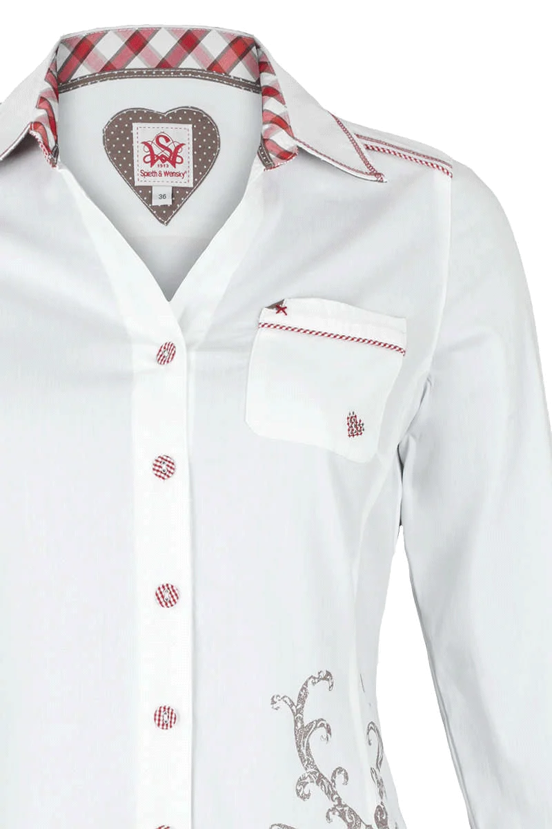 Trachtenbluse Krempelarm