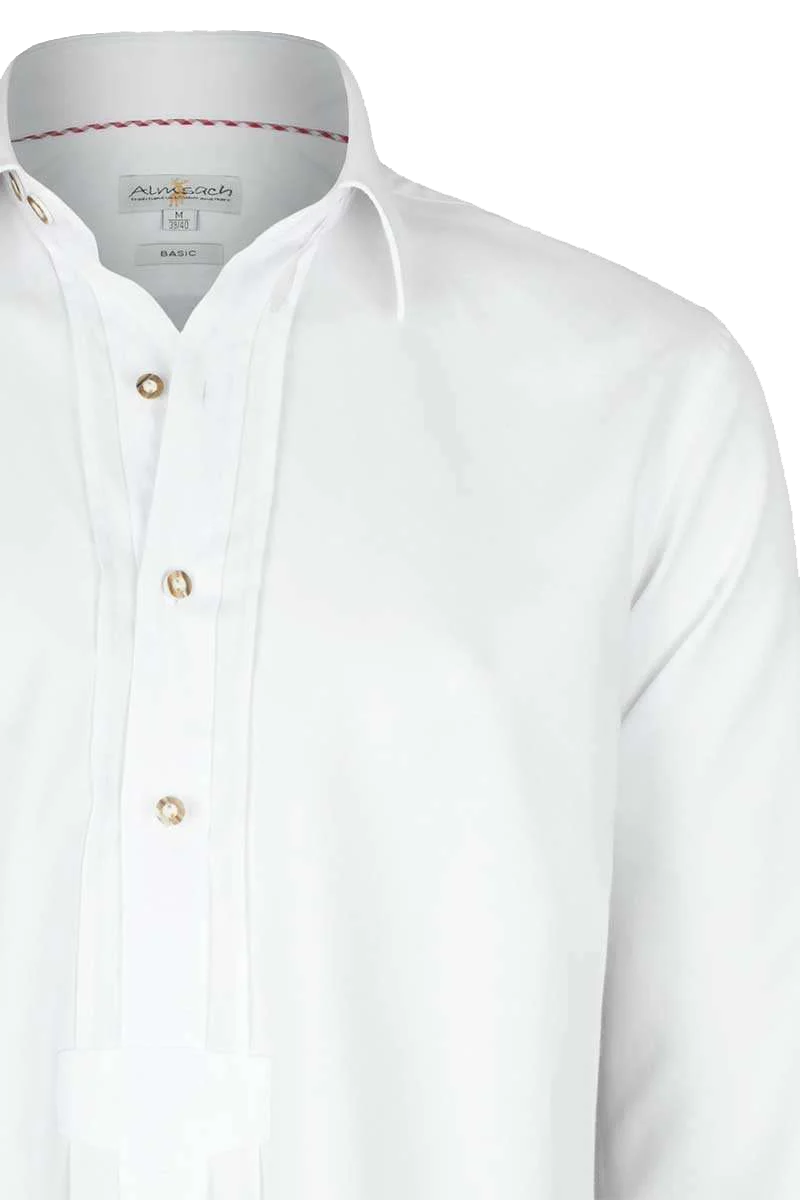 Herren Schlupfhemd mit Stehkragen Regular-Fit