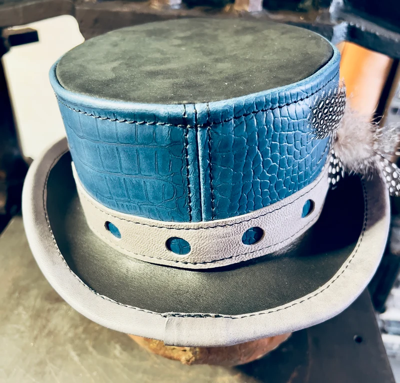 Zylinder Hut !EINZELSTÜCK! "BLUE STYLE"