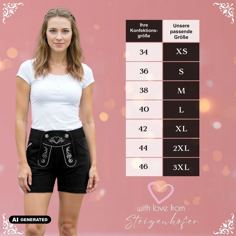 Steigenhöfer Trachten Joggingshorts HELENE
