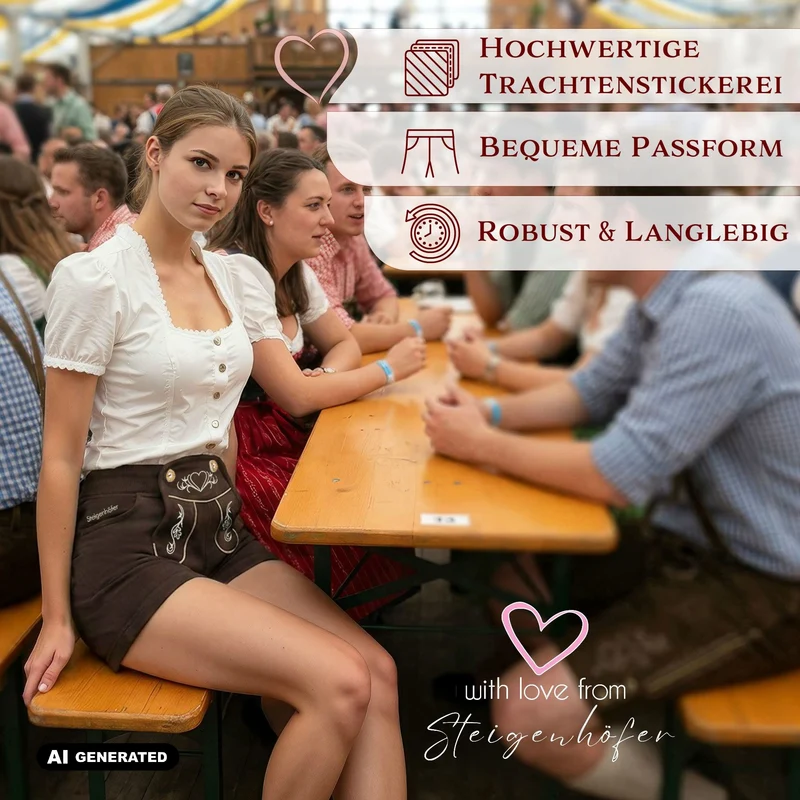 Steigenhöfer Trachten Joggingshorts HELENE