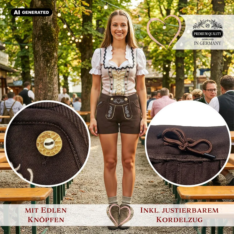 Steigenhöfer Trachten Joggingshorts HELENE