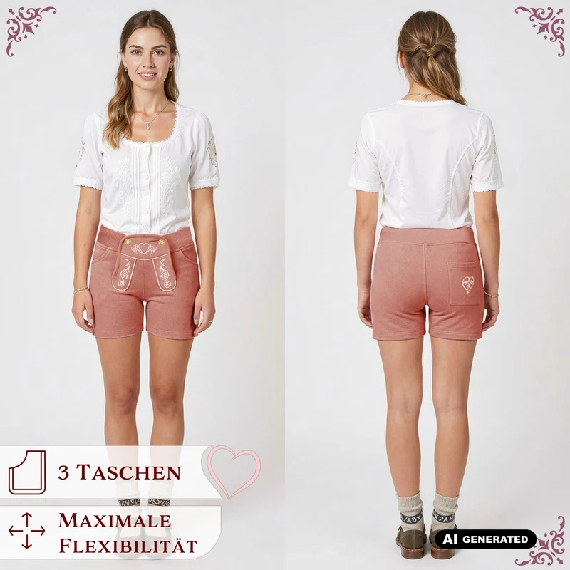 Steigenhöfer Trachten Joggingshorts HELENE