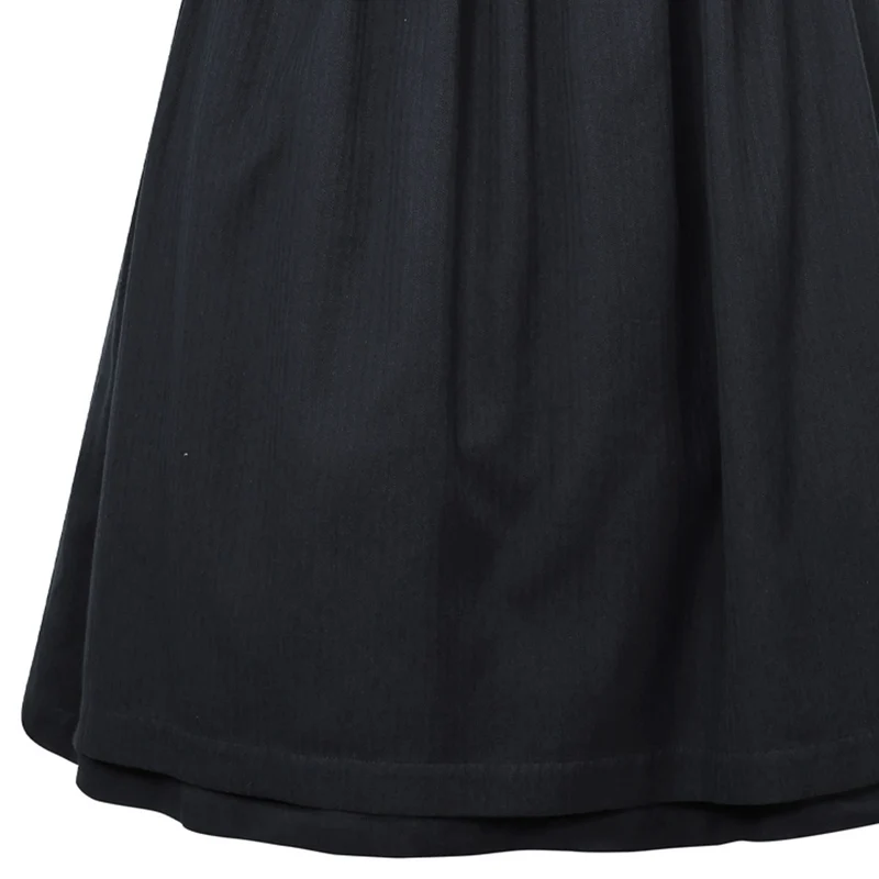 MarJo Dirndl Rosenau Midnight Gerader Ausschnitt Knöpfe 75cm