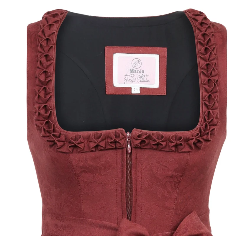 MarJo Dirndl Hochleiten Henna Gerader Ausschnitt 75cm