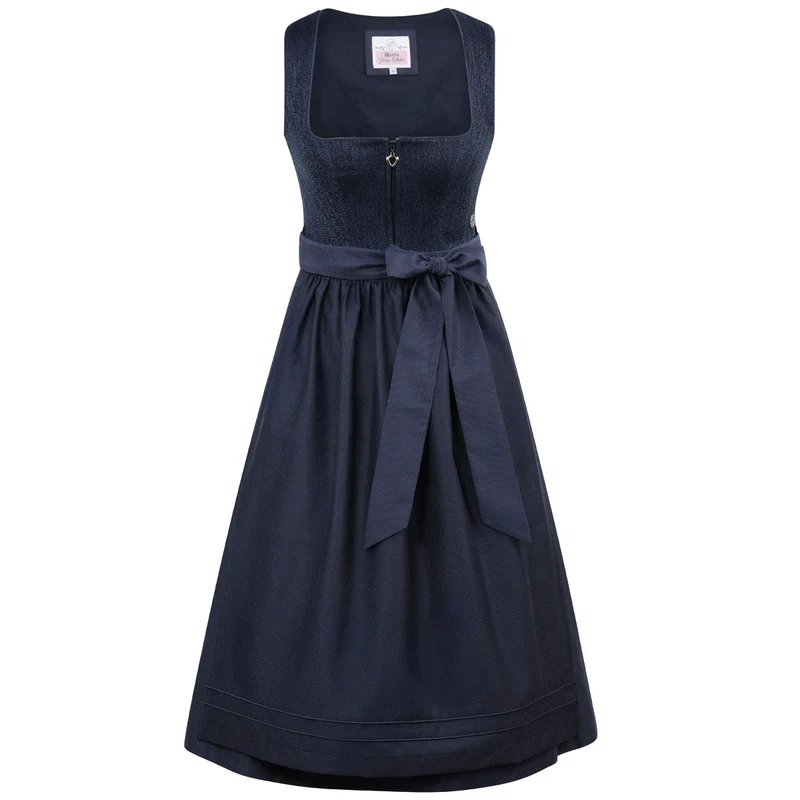MarJo Dirndl Eberstein Tinte Blau Samtmeider 70 cm