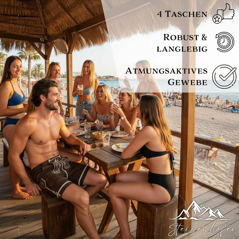 Steigenhöfer Badehose im Trachtenlook XAVER