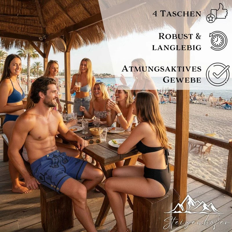 Steigenhöfer Badehose im Trachtenlook XAVER