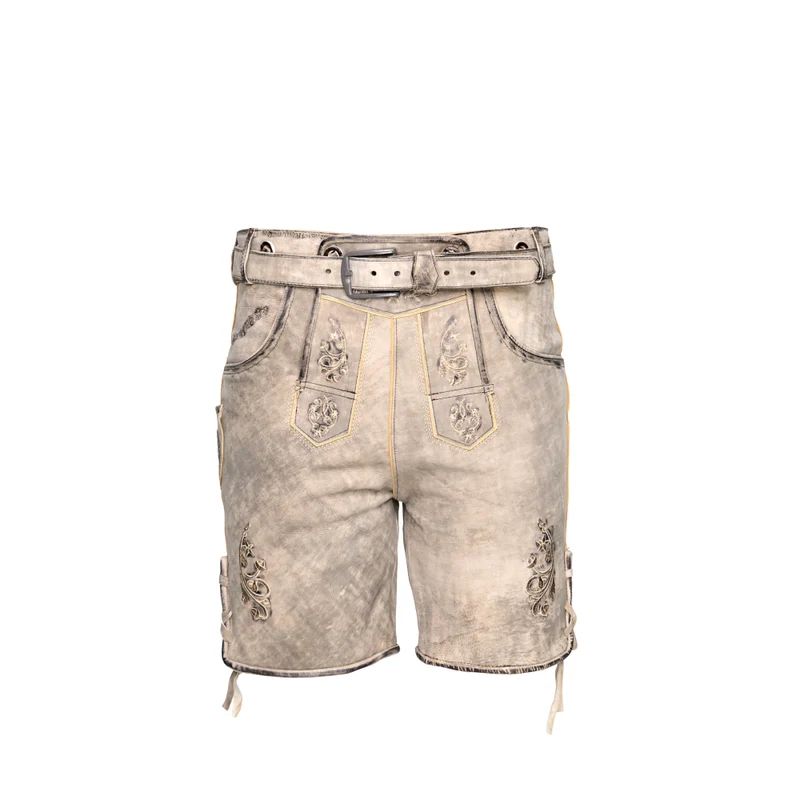 Steigenhöfer Traditionelle Lederhose im Antik-Look für Herren