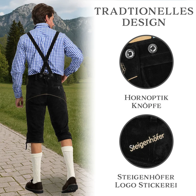 Steigenhöfer Lederhose Kniebund REINHOLD