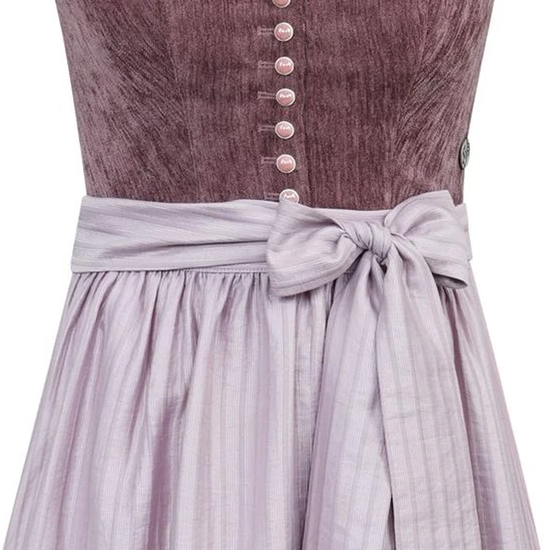 MarJo Dirndl Sarleinsbach Mauve Knöpfe 70 cm