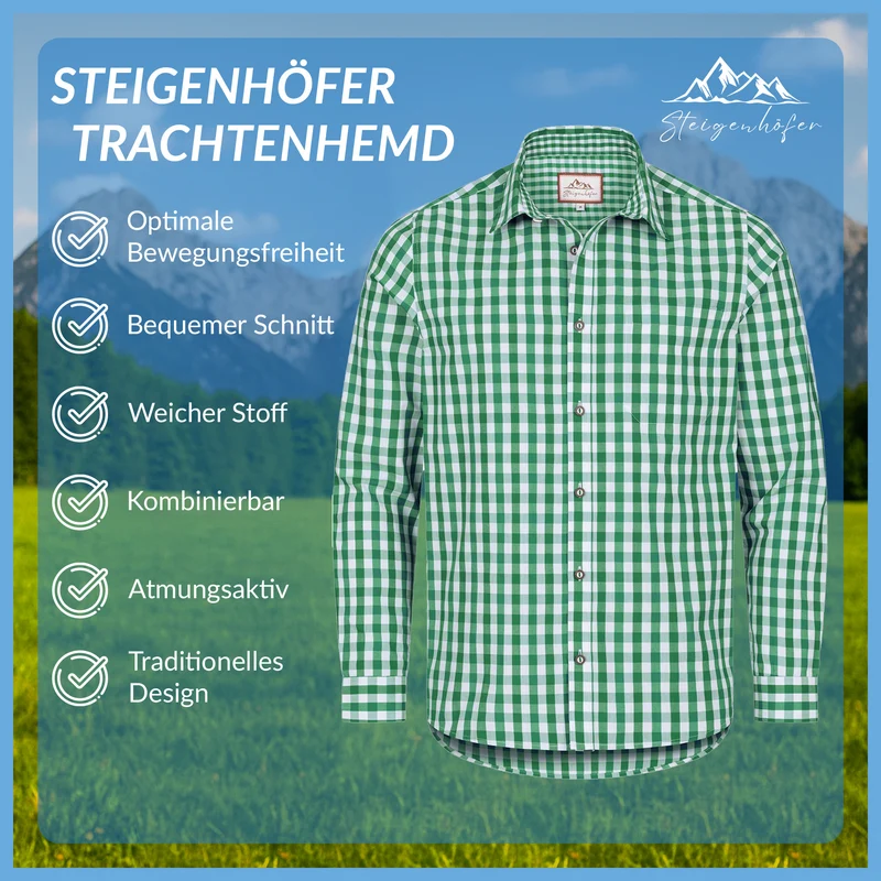 Steigenhöfer Kariertes Hemd BASTI