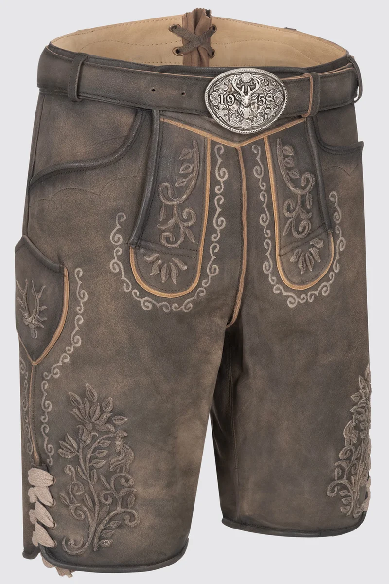 Herren Lederhose - PEPE % - Trachtenhose - Krüger Buam - 961065-000-0007