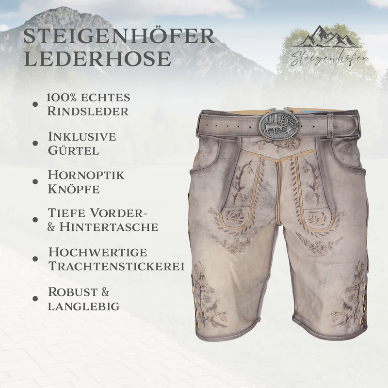 Steigenhöfer Vintage Lederhose FRANZ