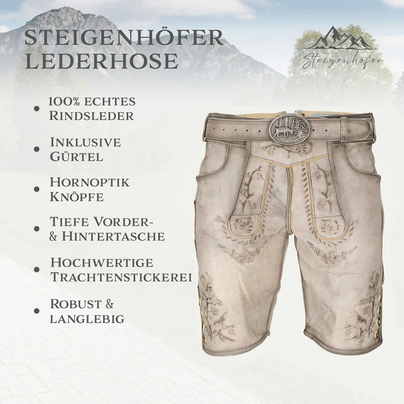 Steigenhöfer Vintage Lederhose FRANZ