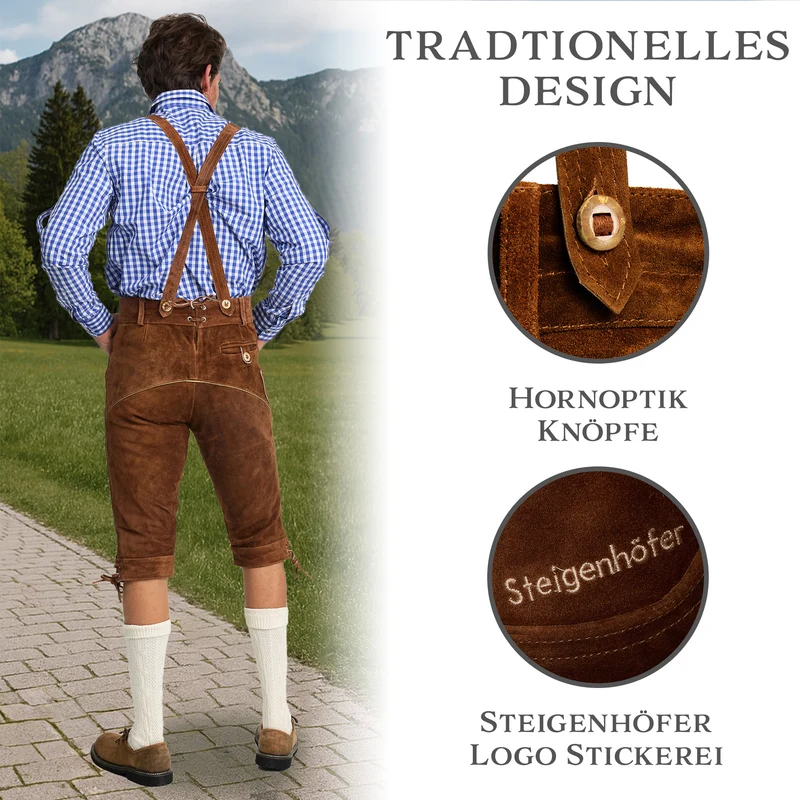 Steigenhöfer Lederhose Kniebund ALEXANDER