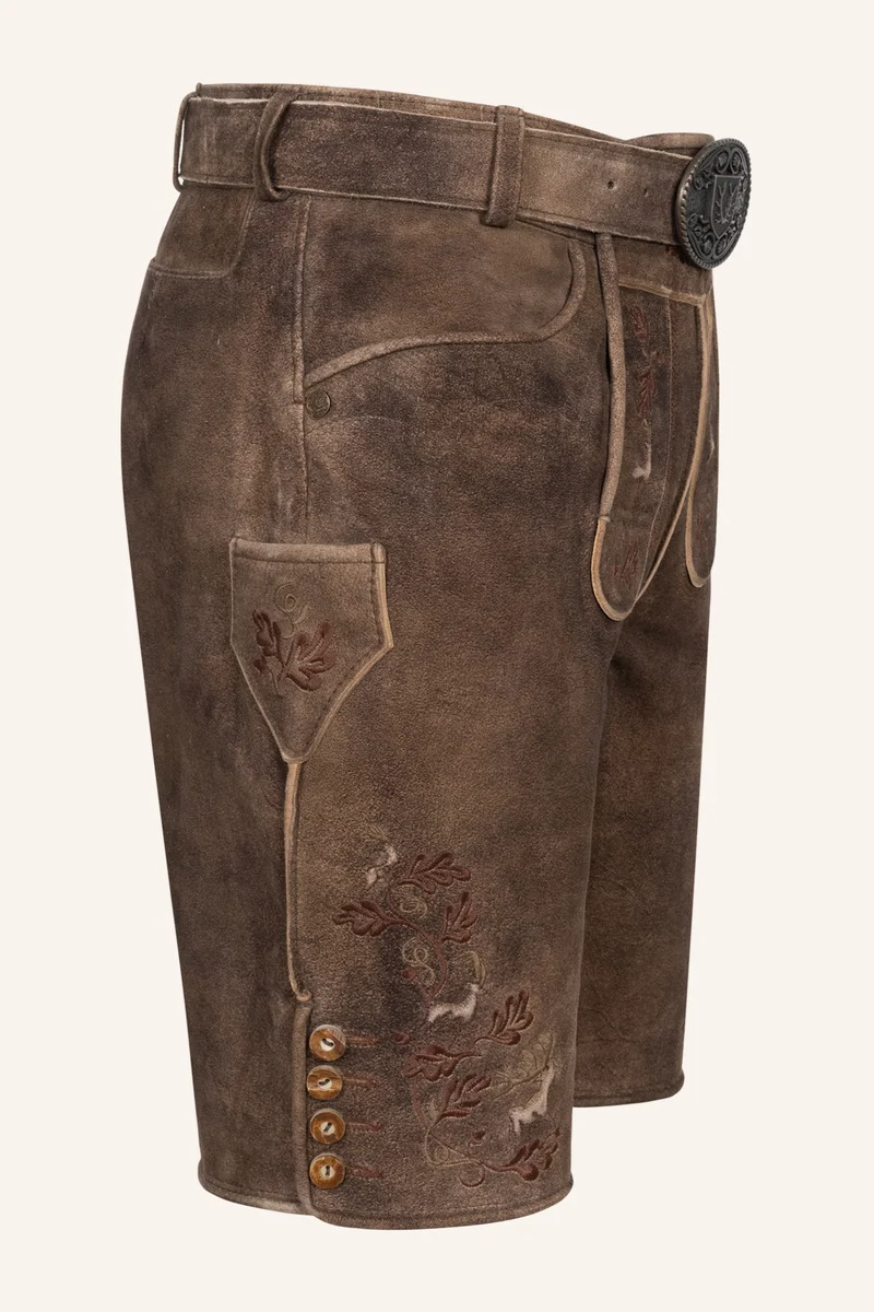 Lederhose RUVEN mit Gürtel - Krüger Buam - 961273-000-0076