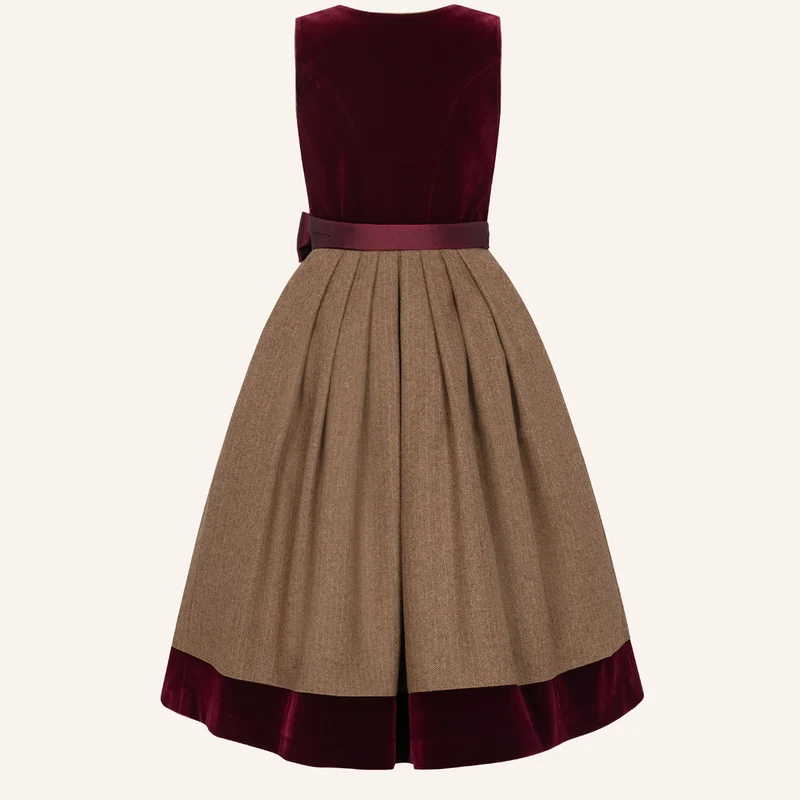 Krüger Dirndl Velvet Glen Samt 70cm Victoria Swarovski Kollektion 2026
