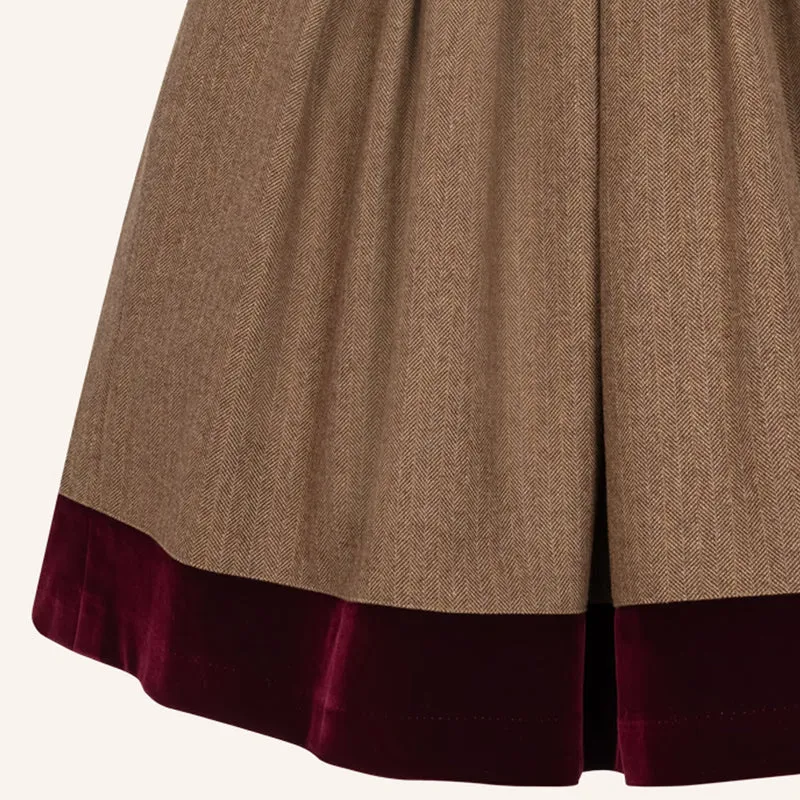Krüger Dirndl Velvet Glen Samt 70cm Victoria Swarovski Kollektion 2026