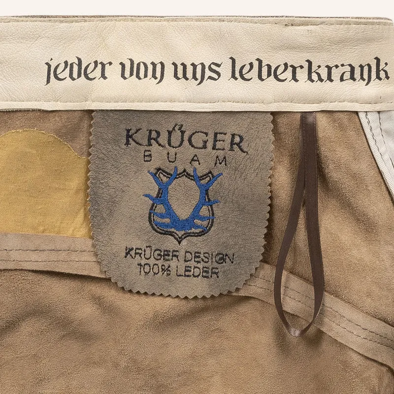 Krüger Lederhose Lebenslang mit Gürtel Tream Kollektion 2026
