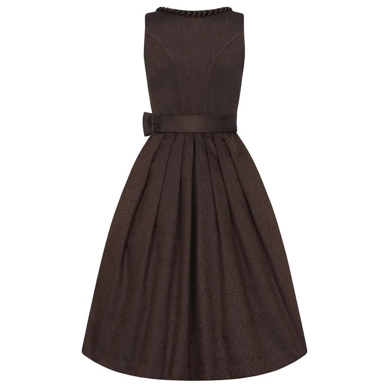 TREAM x Krüger Dirndl 70cm Koko Braun Knopfleiste Kollektion 2026