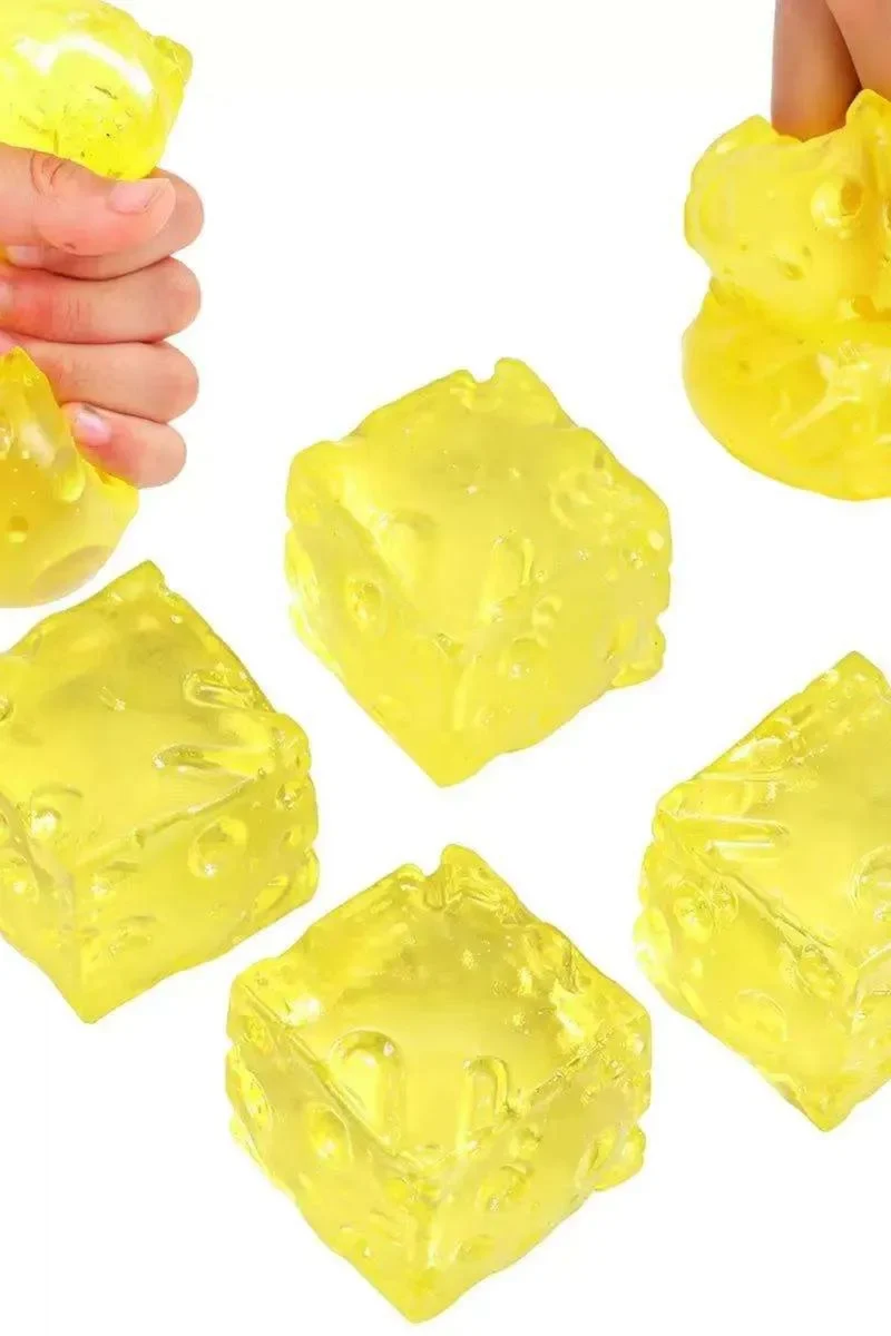 Stretch-O - Maltose Quetsch Käse-Würfel - 46129 - Anti-Stress-Spielzeug