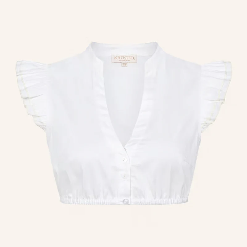 Krüger Dirndlbluse Scott's Pear Ecru Victoria Swarovski Kollektion