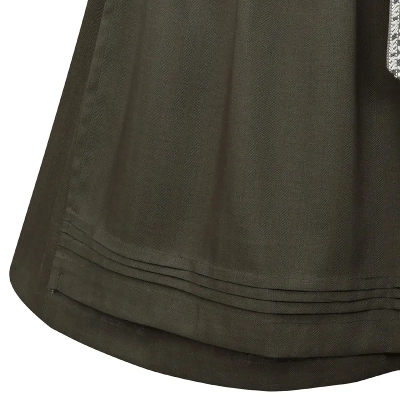 Teresa Bauer x MarJo Dirndl Forest Kiss 70 cm Moosgrün Reißverschluss Kollektion 2026